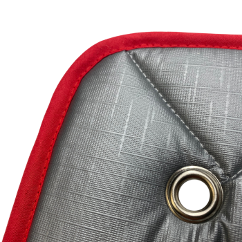 Thermomatte grau - Band rot